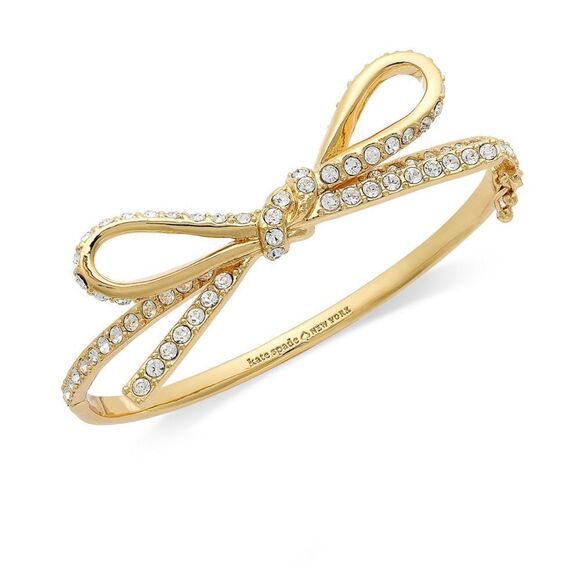 Kate Spade Skinny Bow Bangle with crystals Bracelet - Picture 1 of 1